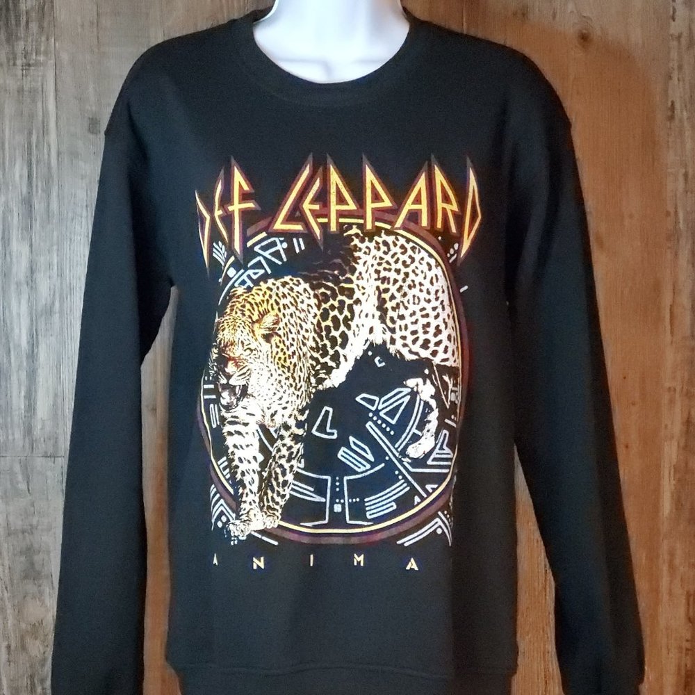 Def Leppard Graphic Print Sweat Shirt